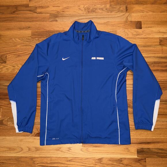 Nike Other - Nike Air Force Academy Team Jacket Mens Medium Blue Full Zip USA Military Sports